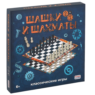 Настольная игра Шахматы Шашки Konik KG0024 1